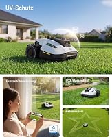 MAMMOTION YUKA mini 2 800 Rasenroboter ohne Begrenzungskabel | Empf. 500 m², Kein RTK, Auto Kartierung, LiDAR+KI Vision-Navigation, DropMow, RWD für 45% Steigung, 4.5Ah-Akku – Ansicht 8