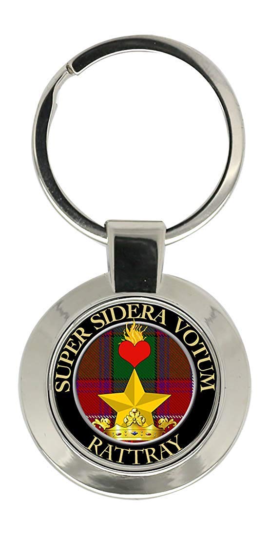 Giftshop Uk Unisex Silver Coloured Metal Rattray Scottish Clan Key Ring