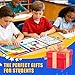 Magnetic Fraction Demonstration Book for Kids, Montessori Fraction Playbook with Tiles & Circles, Fraction Educational Puzzle Sets for Children, Math Manipulatives for Homeschool Classroom