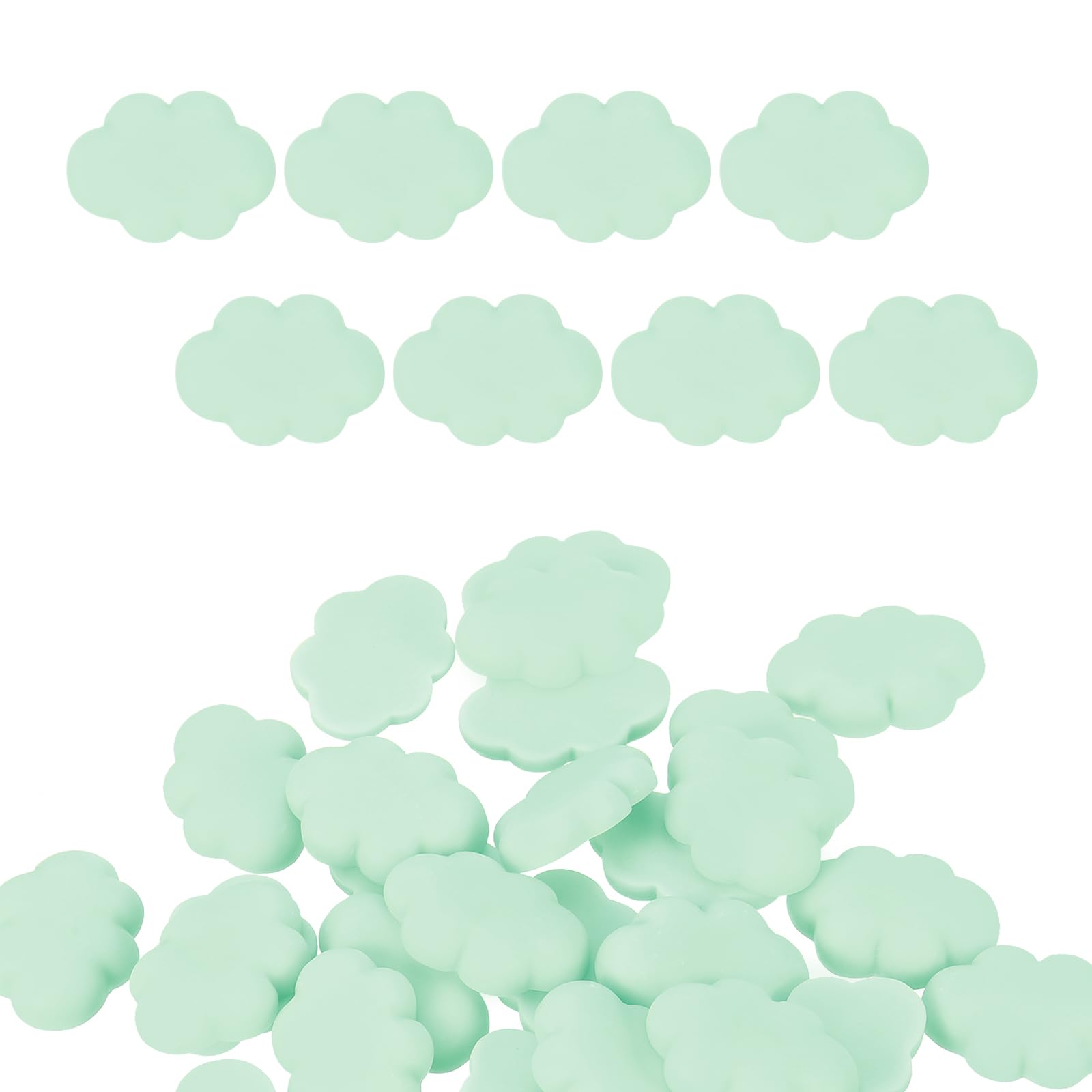 PATIKIL 50 Pcs Resin Cabochon Flatback Cloud