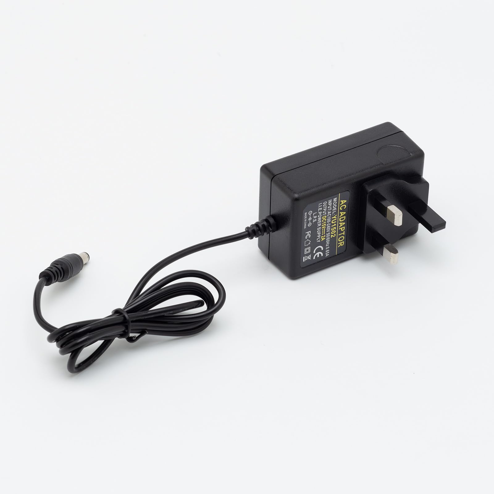 ANLINK 15V 1A/1000mA 1.8M Long Power Supply Adapter, AC 100-240V To DC 15Volt 1A 15W Switching Adapter 5.5x2.1mm Wall Transformer Plug For Litter-Robot And More 15V Devices,UKCA Certified