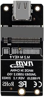 M2 NVME SSD Adapter M.2 to USB 3.1 Hard Drive Disk Converter Support M2 SSD 2230/2242/2260/2280 Performance JMS583 M.2 to Type-C SSD Adapter M2 SSD Board M.2 to USB3.1 10Gbps Adapter for M.2 NVME