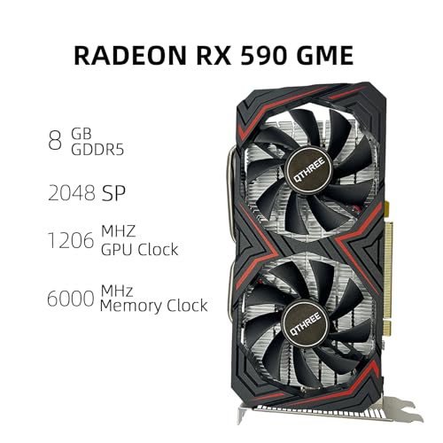 Amazon.com: QTHREE Radeon RX 590 GME Graphics Card, 8GB GDDR5