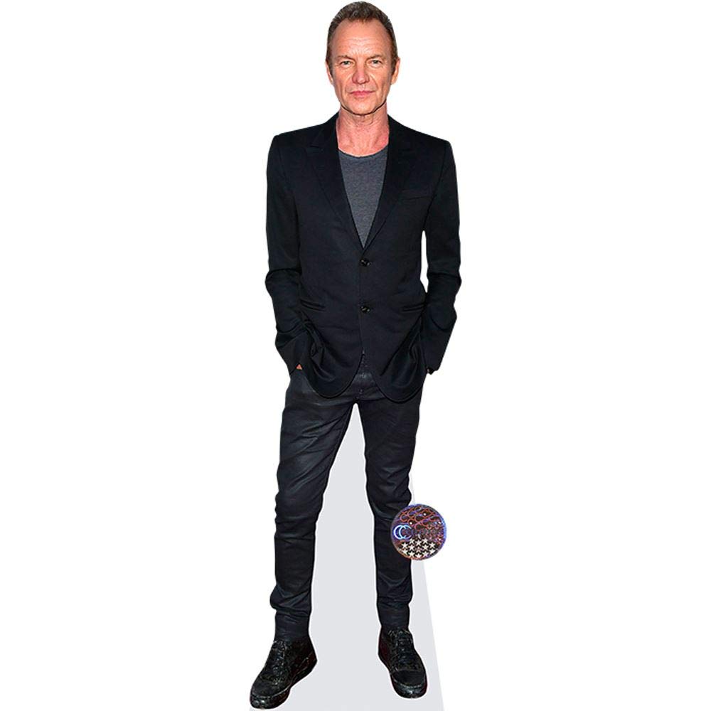 Celebrity Cutouts Mini Size Cutout Sting (Black Jacket)