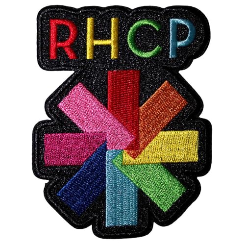 Red Hot Chili Peppers Rainbow Asterisk Woven Patch