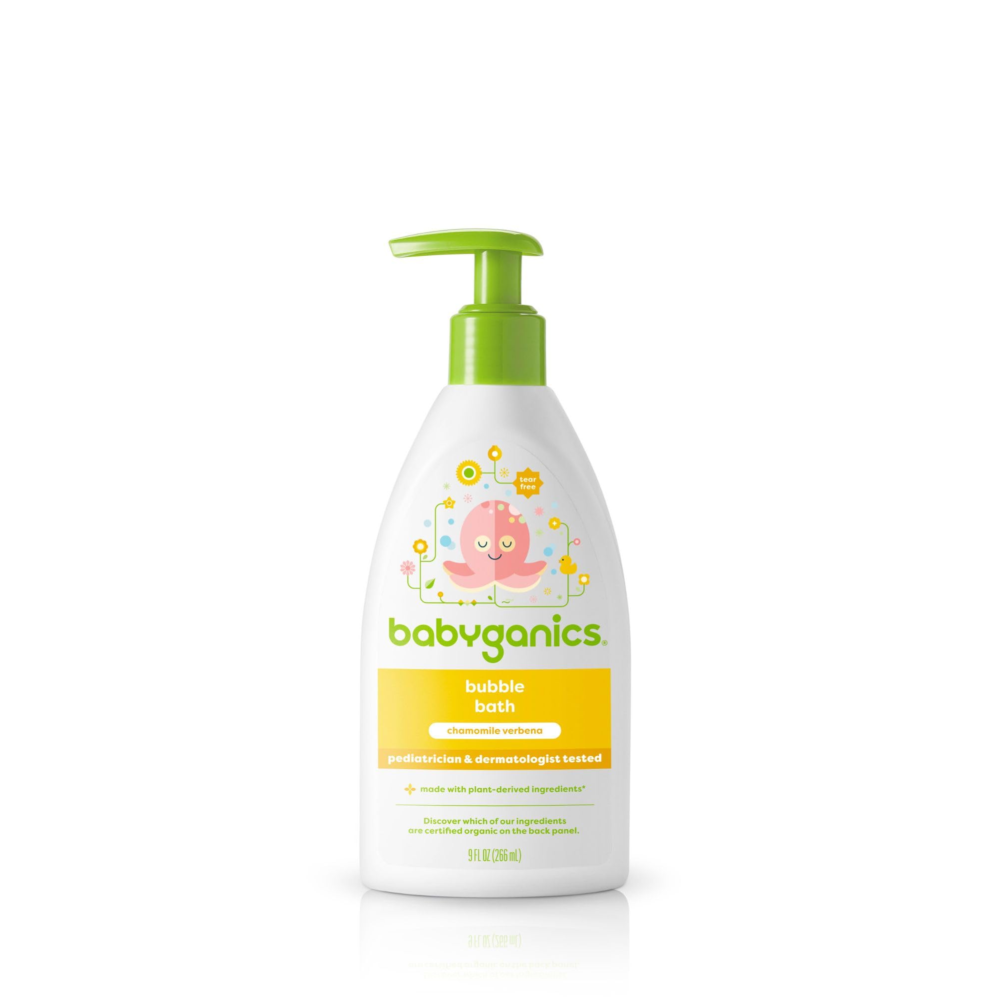 BabyGanics, Bubble Bath, Chamomile Verbena, 9 fl oz (266 ml)