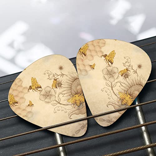 Ensemble de 12 médiators de guitare de fleurs sauvages d’abeilles rurales pour guitare acoustique, guitare électrique… - Les Beatles, Paul McCartney, John Lennon, RIngo Starr, George Harrison Ensemble de 12 médiators de guitare de fleurs sauvages d'abeilles rurales pour guitare acoustique, guitare électrique… – Image 8