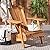Safavieh Patio Collection Hampton Adirondack Acacia Wood Chair, Natural