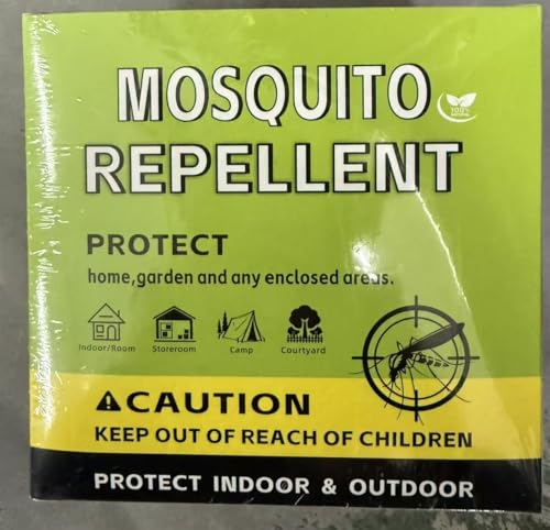Mosquito Repellent Outdoor Patio, Mosquito Control Indoor, Mosquito Deterrent for Yard/Camping/Home/Travel 12-Pack