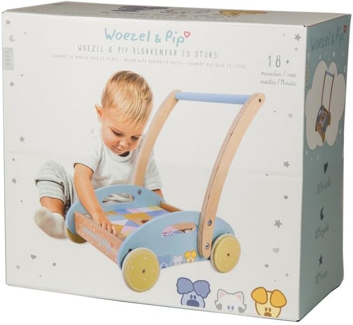 Wouzel and Pip Baby Blokkenkar