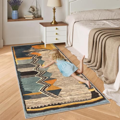 Alfombra de pasillo de 60x150 cm lavable con base antideslizante 5