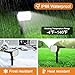 WELALO Solar Spot Lights Outdoor, [6 Pack/65 LED/3 Modes] 2-in-1 Solar Landscape Spotlights, Solar Powered Security Lights, IP68 Waterproof Wall Lights for Walkway Yard Garden Driveway(Cool White)