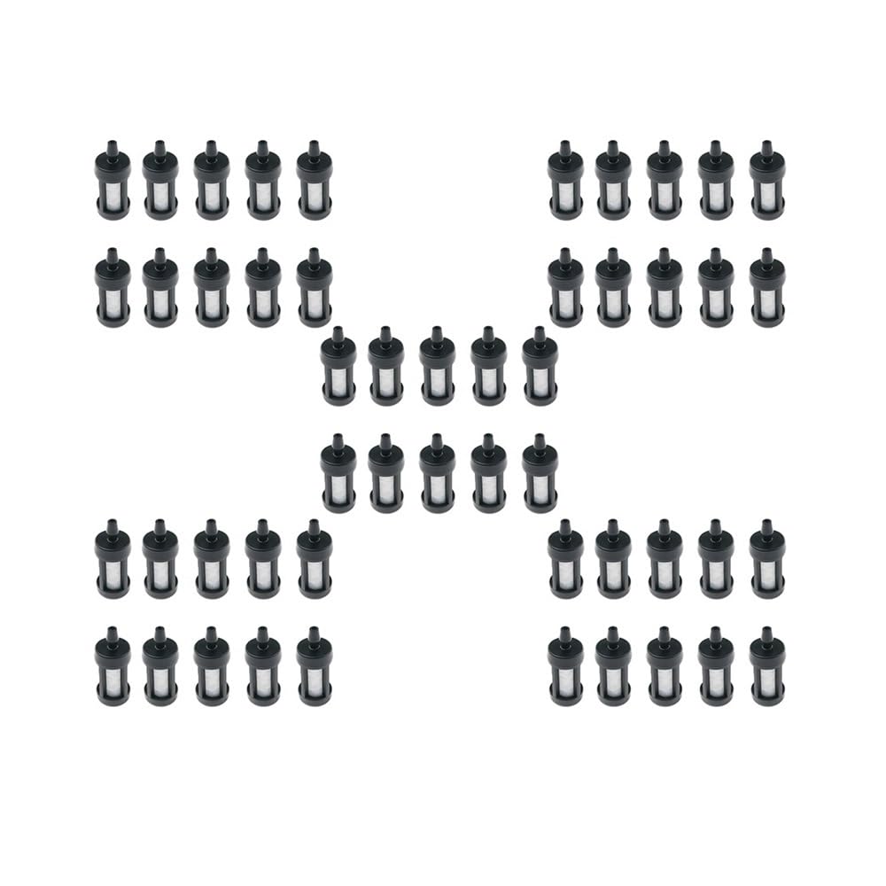 Pack de 50 filtros de combustible para motosierras y desbrozadoras compatibles con disco 0000