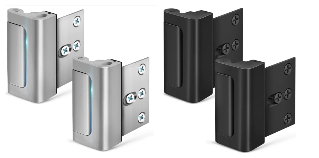 Home Security Door Reinforcement Lock Child proof High Security Door Lock Front Door Locks for Kids Safety Withstand 800lbs Door Latch Lock Christmas Gifts Stocking Stuffers for Men Women Adults Elder