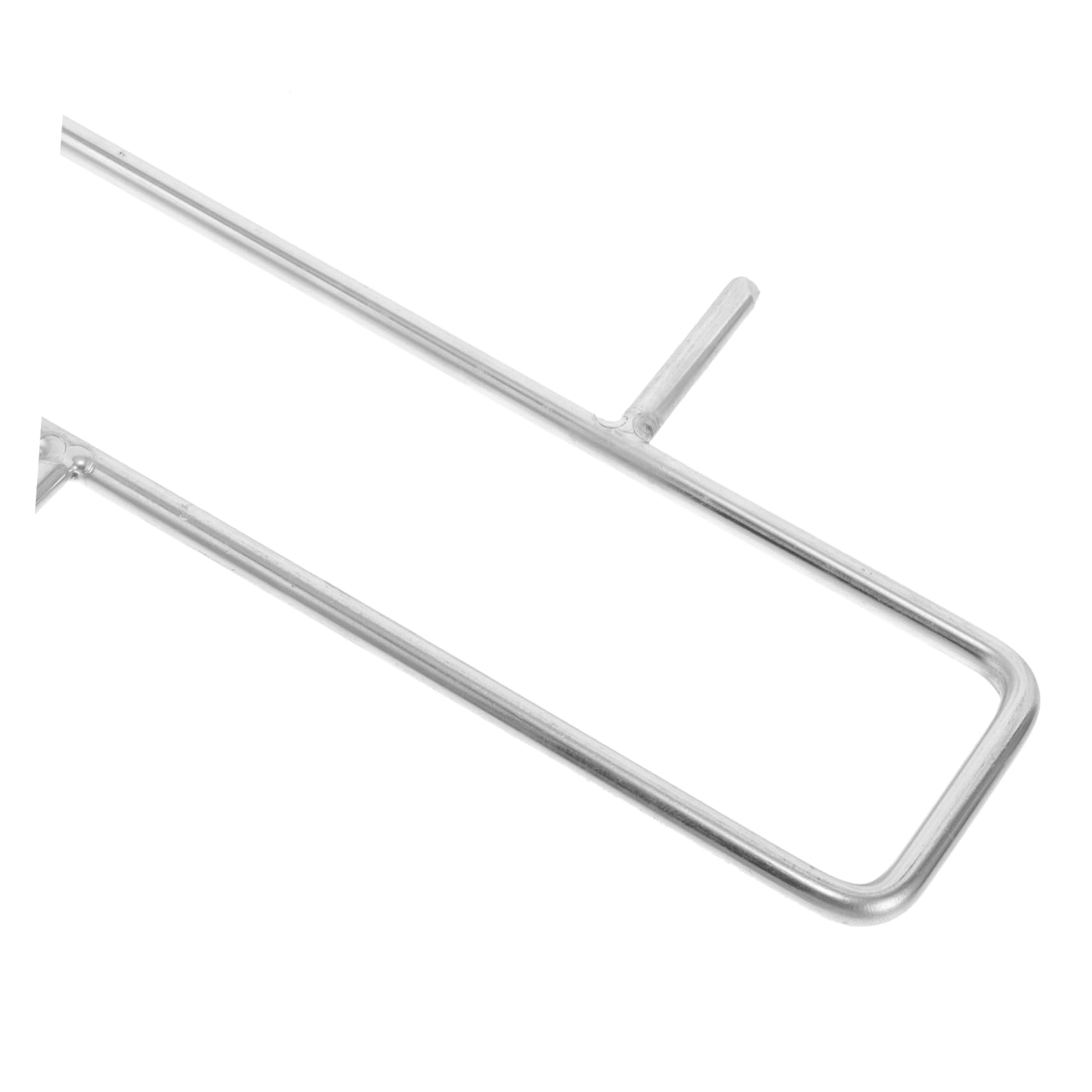 Uchwyt na szpikulec ze stali nierdzewnej do skrzydełek kurczaka Kabob i indyka, stojak do grilla z rusztem do grilla do wędzarni, srebrny stojak do grillowania potraw, 4 szt