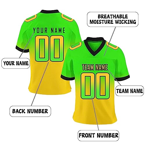 Custom Football Jersey Personalized Team Name Number Practice Jerseys Customized Football Shirt for Men Youth Women Kids - Image 3