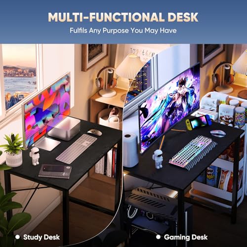 image for DUMOS 31 Inch Small Computer Desk for Home Office, Gaming Writing Desk