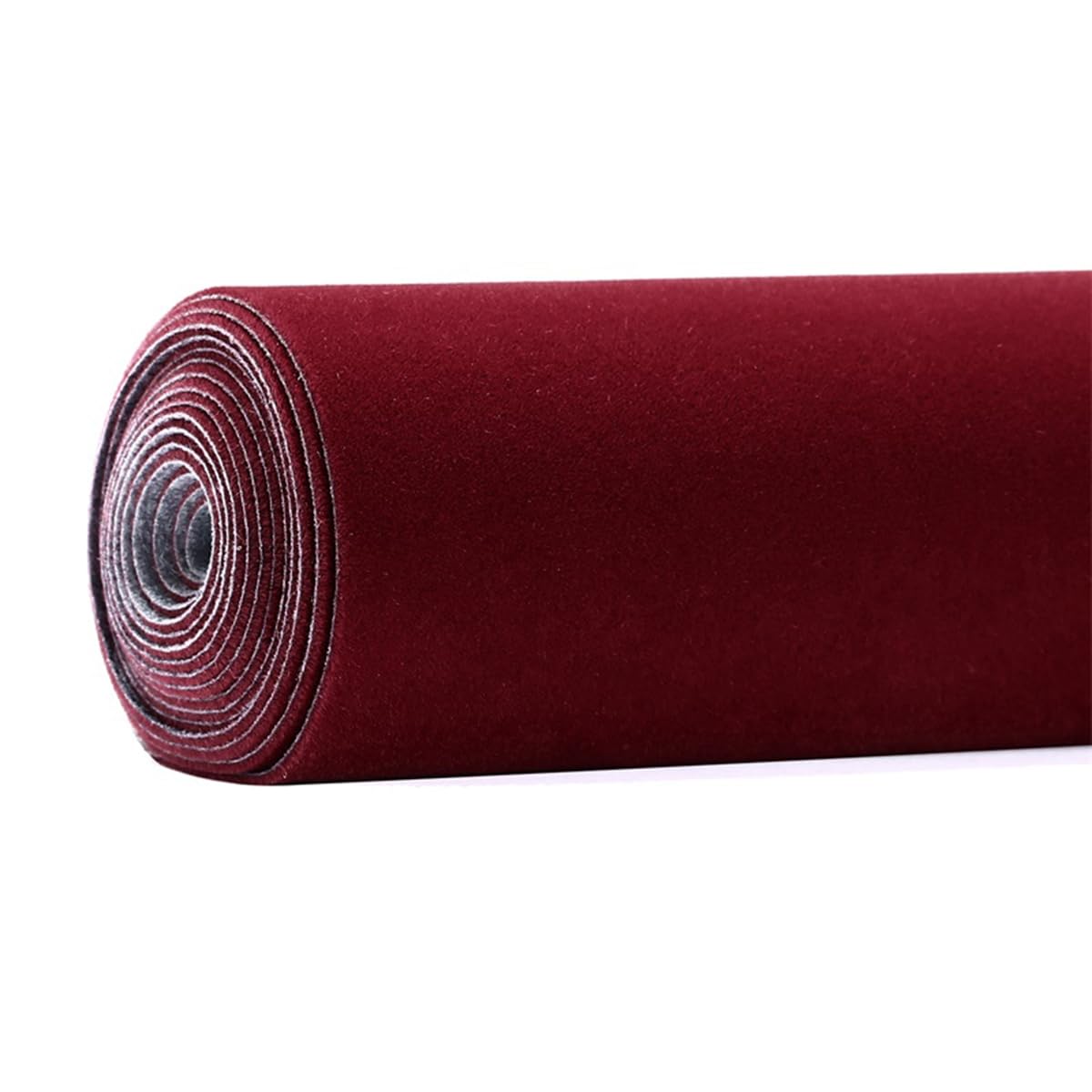 Self-Adhesive Velvet Fabric Sticky Flocking Fabric 59 * 19.68 inches for DIY Projects(12 Burgundy)
