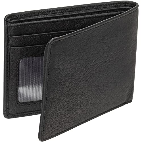 Mancini Buffalo RFID Secure Billfold, Black, Black, One_Size3