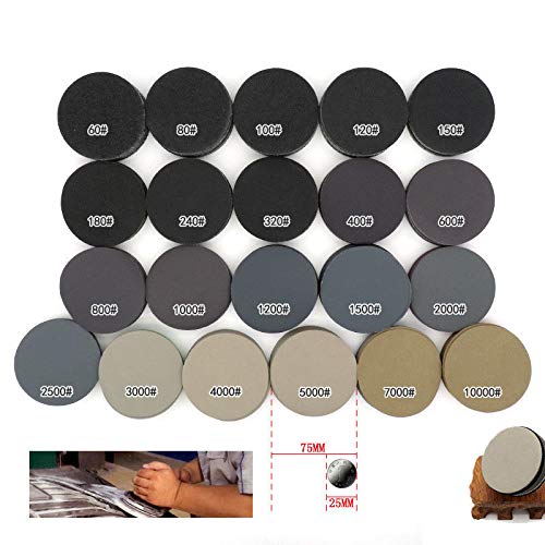 Hook and Loop Discs MASO 800# 3 Inch Polishing Sander Pads, Wet/Dry Hook and Loop Sanding Discs with 75mm Backing Pads - Total 10 Discs - Image 4