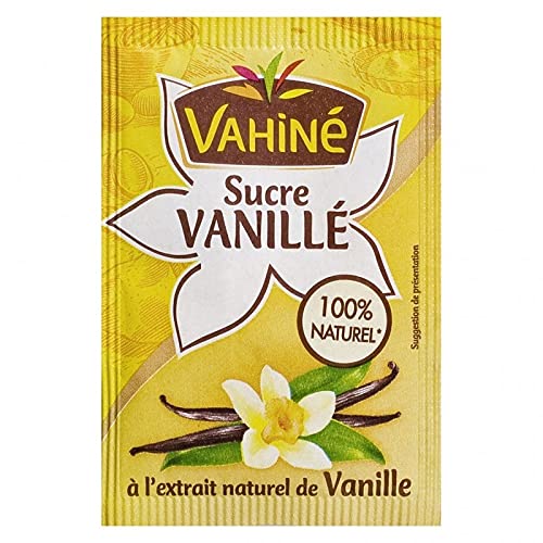 Vahiné Azúcar Vanilla con Extracto Natural de Vainilla por 10 bolsas de 7,5 g (lote de 5 o 50 bolsas