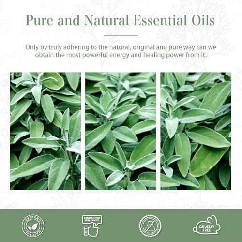 PHATOIL 1.01FL.OZ/30ML Clary Sage Essential Oil, Pure Essential Oils for Diffuser for Home and Office, DIY Candle and Soap Making - 5