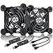 upHere Gaming 80mm Ventilador USB de la computadora Ventilador de 5 v con Control de 3 velocidades Compatible,Refrigeración silenciosa para PC/Xbox/PlayStation/TV Box, etc,（U804） …