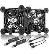 upHere gaming ventilateur pc 80mm Silencieux Fan 5V Trois Vitesse Réglable ventilateur usb pour P...