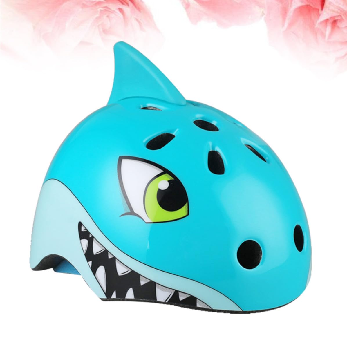 Casco de Bicicleta para Niños Ajustable, Tiburón 3D, 54-58cm