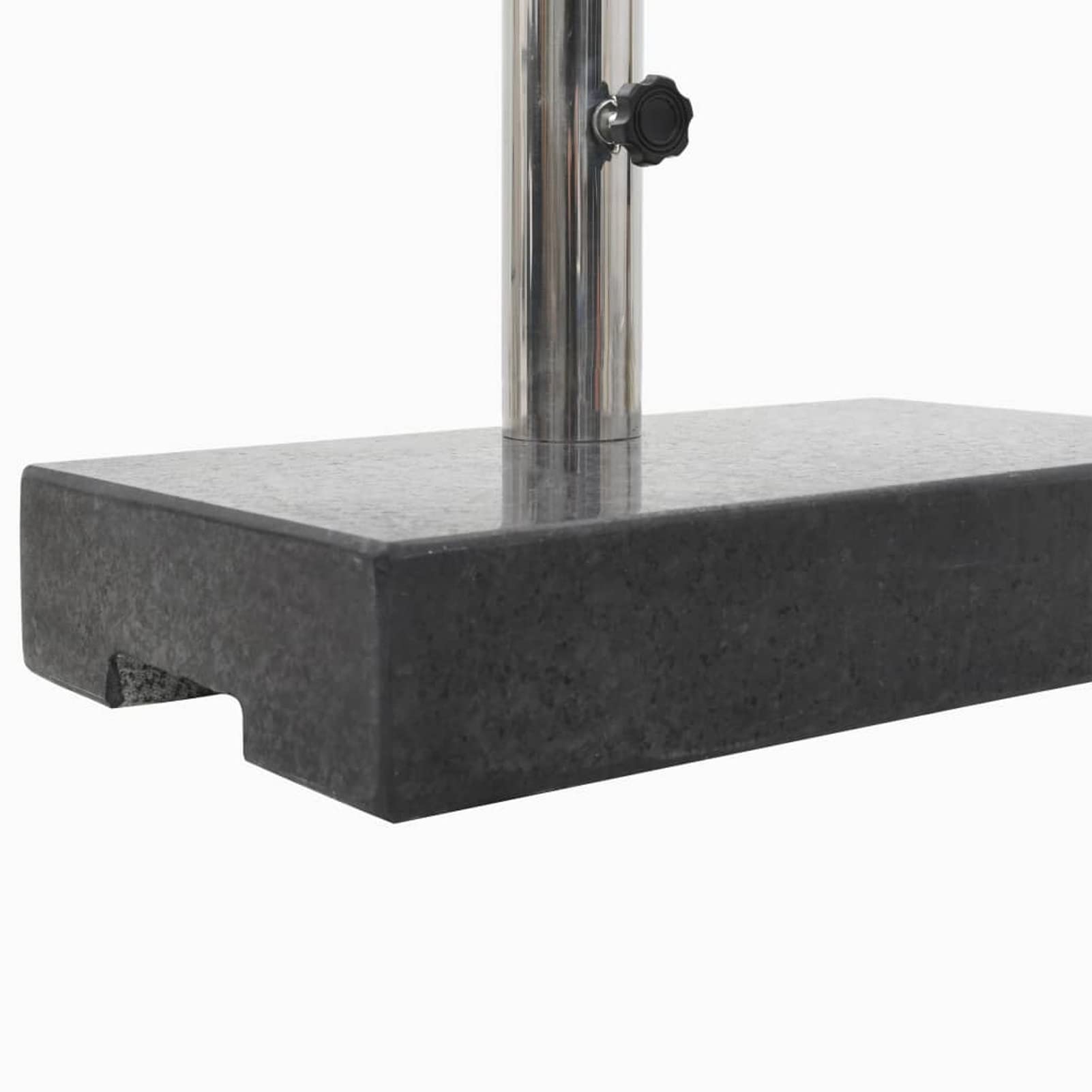 Socle de Parasol rectangulaire 25 kg Noir,Pied De Parasol,Pied De Parasol Lourd,Pied De Parasol sur roulettes