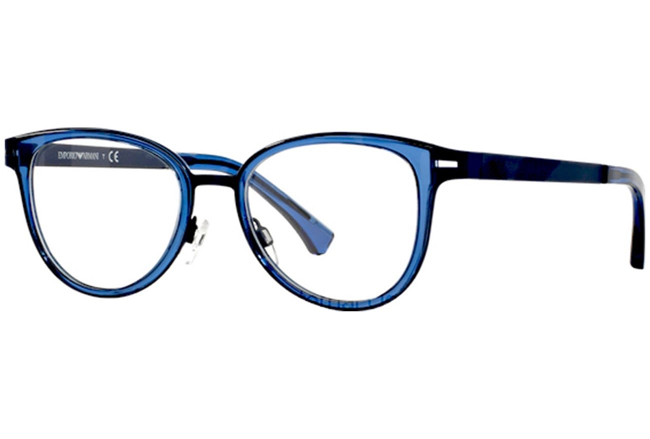 Emporio Armani EA 1032 Women's Eyeglasses Blue Rubber 53