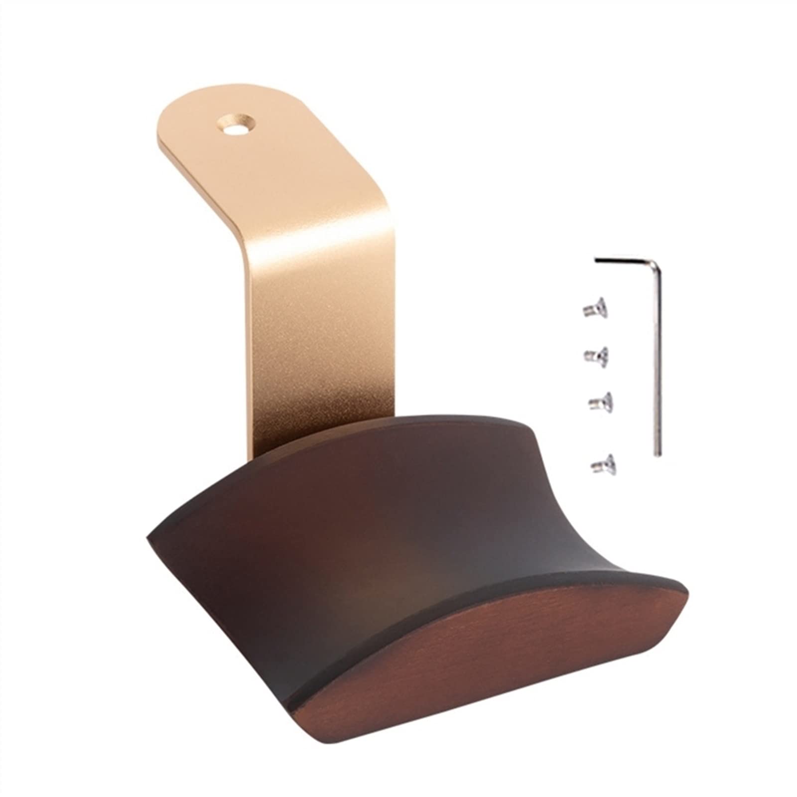 Supporto per Cuffie, Gancio per Cuffie, Appendiabiti da scrivania in Legno e Lega di Alluminio per Accessori