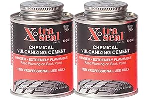 XtraSeal Chemical Vulcanizing Cement (8 oz.) Tire Repair Slime, 2 Pack