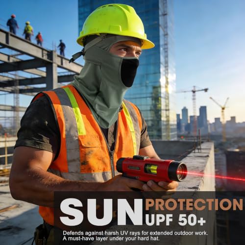 Image of WTACTFUL Breathable Balaclava Face Mask Men, Summer UPF 50+ Sun Protection