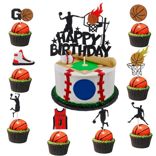 9 Pezzi Decorazioni Per Torte Da Baseball Topper Torta A Tema Baseball Forniture Decorazioni Feste A Tema Sportivo Decorazioni Torte Di Buon Compleanno Per Feste Di Compleanno Baseball Sport
