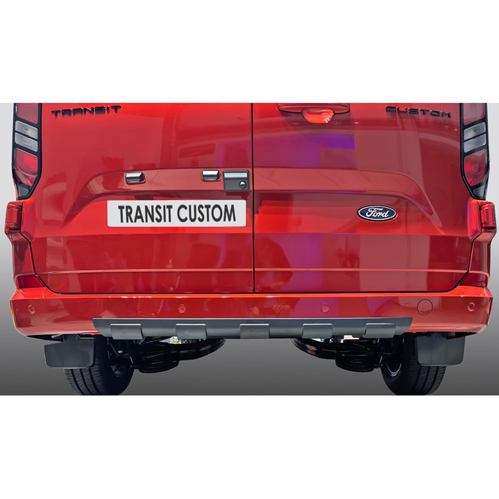 RGM Jupe arrière 'Skid-Plate' compatible avec Ford Transit Custom / Tourneo Custom (V710) 2023- & Volkswagen Transporter T7 2024- Noir (ABS)