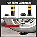 noxozoqm Steel Fixing Down Security Parking Post, Chain Bolt Driveway Vehicle Post Bollards, Car Parking Space Security Bollards (Size : 550x114mm)