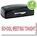 Large Pre-Inked School Meeting Tonight Stamp (Blue Ink)