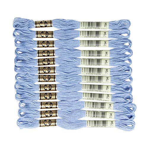 Image of DMC 6-Strand Embroidery Cotton Floss, Light Cornflower Blue