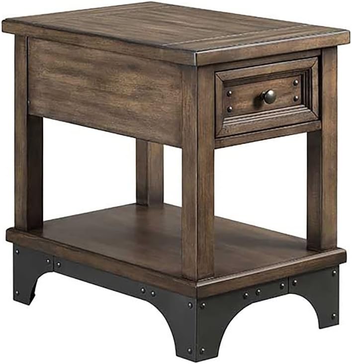 Whiskey River - Cajón para silla de 16 pulgadas de ancho, color gris en polvo de pistola, mesas de anidación