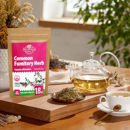 Image of 1.8 oz Dried Common Fumitory Herbal Tea (Fumaria Officinalis L.) Common Fumitory Herb Tea Palomilla Hierbas (Fumaria) - 50g