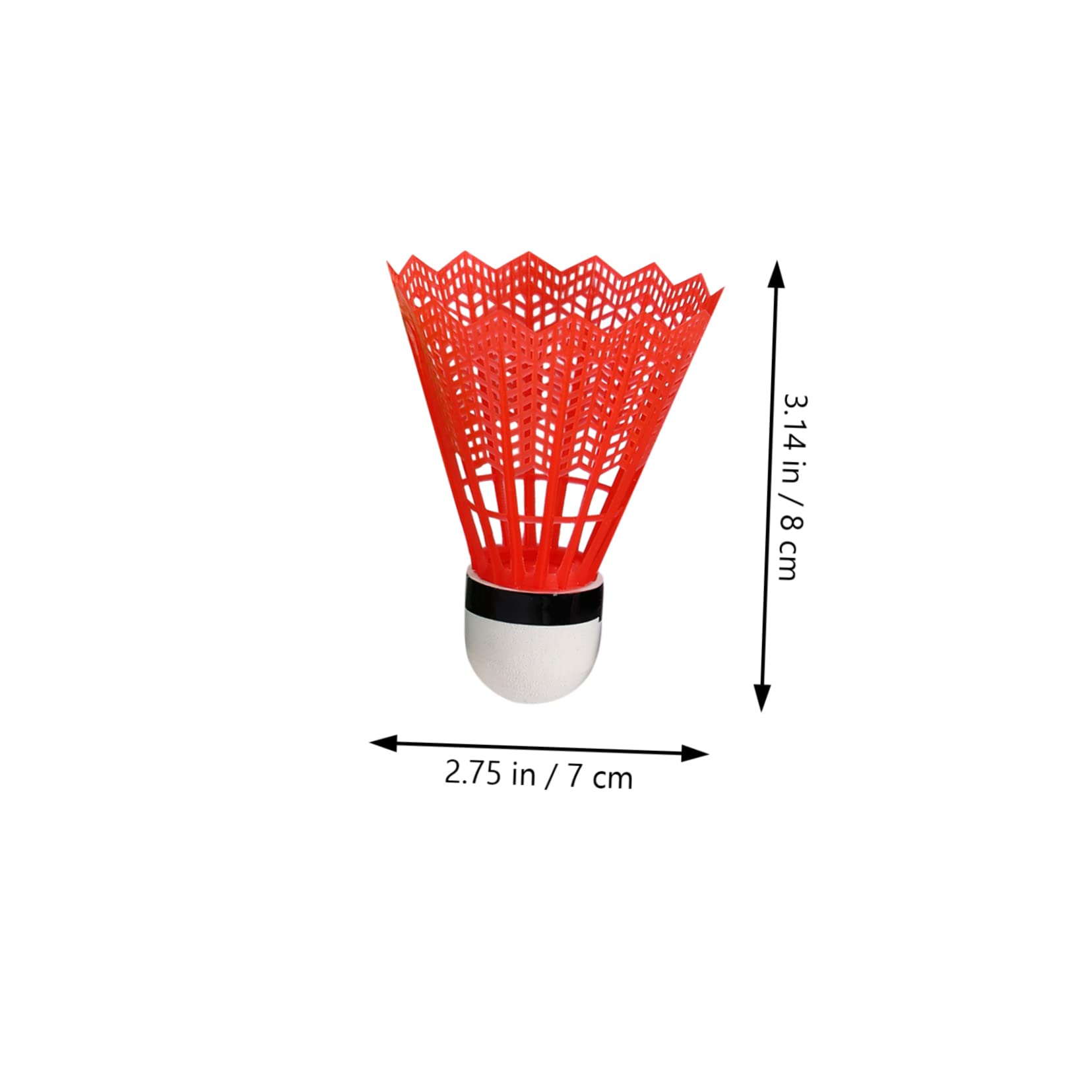 Gogogmee 1set Colorful Plastic Shuttlecock Lightweight Badminton Balls for Fun Outdoor Activity Random Colors Random Color 24pcs