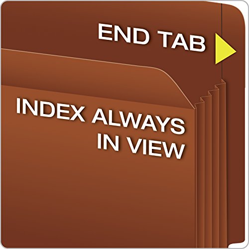 Pendaflex 95363 Heavy-Duty End Tab File Pockets, Straight Cut, 1 Pocket, Letter, Brown (Box Of 10) #TOP1