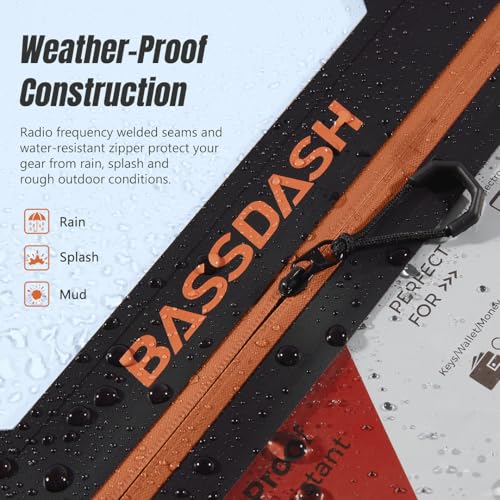 BASSDASH 2-Pack Bolsa de Pesca TPU Resistente con Cierre a Prueba de Agua para Carnadas Blandas, Herramientas y Accesorios miniatura 2