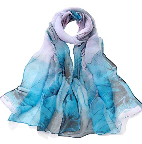 Image of Acotavie Scarfs for Women Lightweight Fashion Scarves Print Floral Pattern Scarf Shawl Wraps