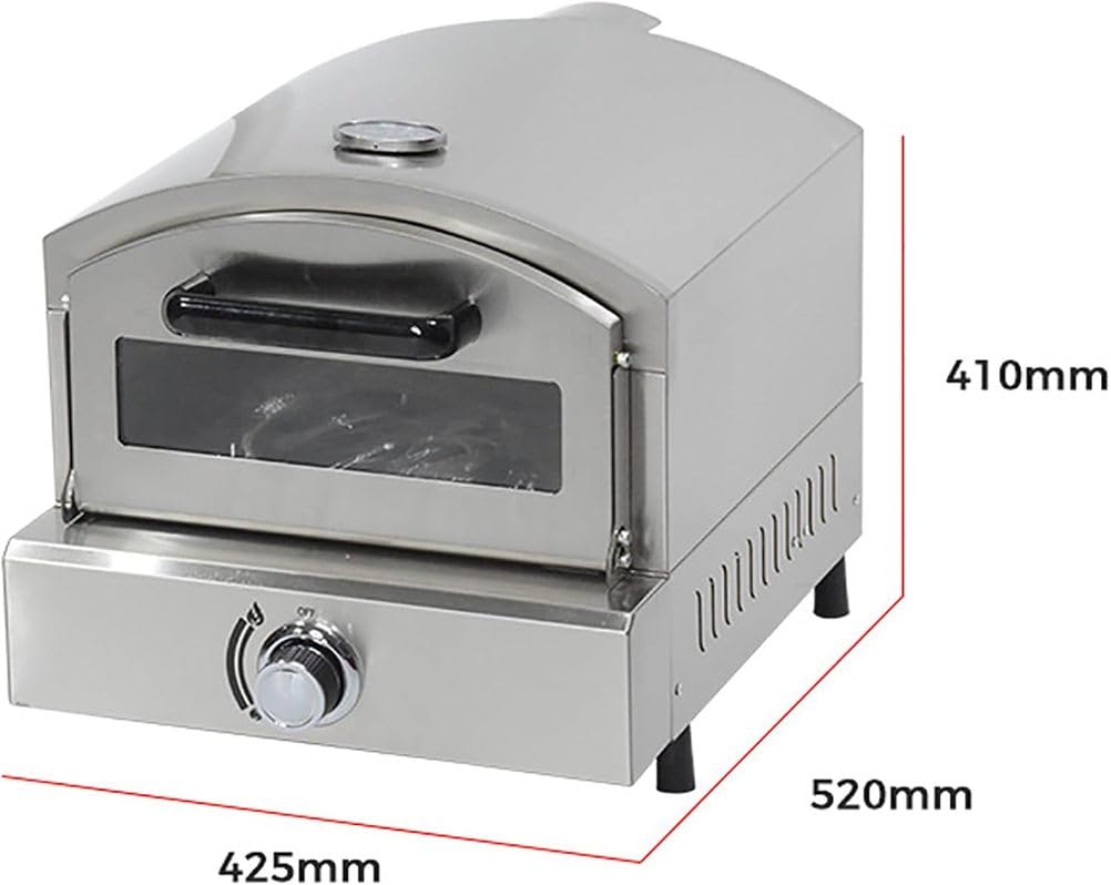 Forno per Pizza a Gas da banco in Acciaio Inossidabile