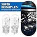 Bawkars 10 PCS Car Brake Lights, T10 168 192 12V 5W Tail Light Bulb, High-Temperature Resistant Turn Signal Light Replacements, Universal Automotive Light Bulbs for Truck SUV Car (White)