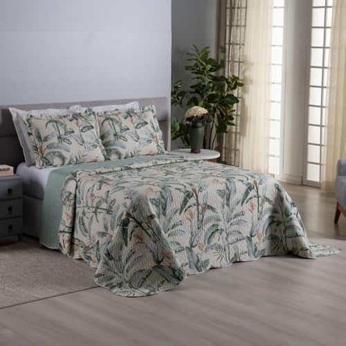 Kit Colcha Cobre Leito 3 Peças Dupla Face Casa Dona