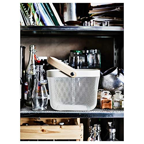 Panier blanc RISATORP boîte de rangement et petit organiseur