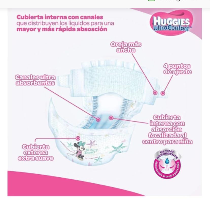 Pañales Y Toallitas Húmedas, Drugstore pañales huggies ultraconfort etapa 6 Marca HUGGIES (3)